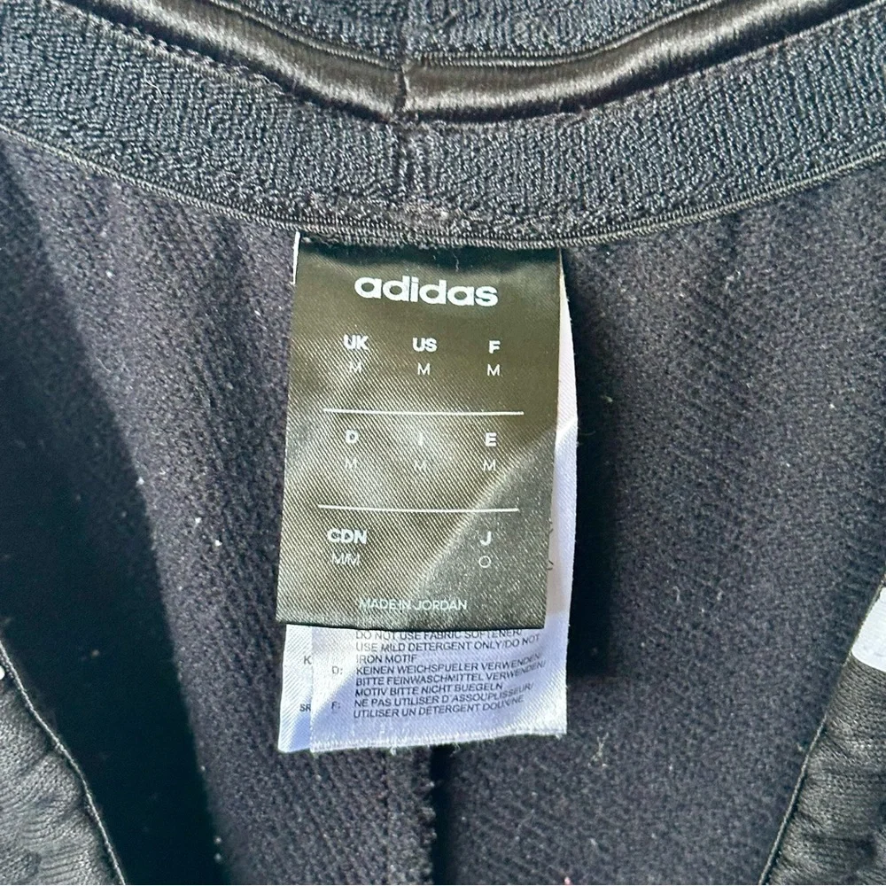 Adidas Climalite Black 3-Stripes Tapered Athletic Track Pants Joggers Mens M‎